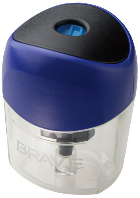 BRAVE 라쳇타 원 핸디 연필깎이, 블루, 1개
