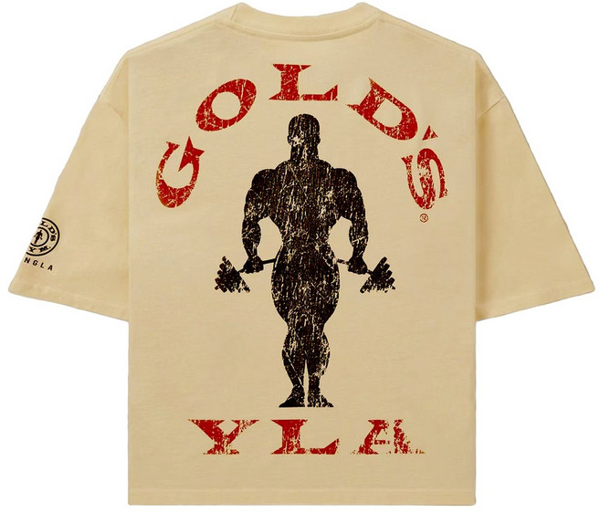 YLA 순면 남자 오버핏 반팔티 빈티지 헬스 티셔츠