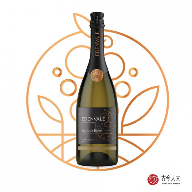 Edenvale 伊威 高級氣泡白葡萄酒飲 無酒精 無醇 白中白 750ml, 1個