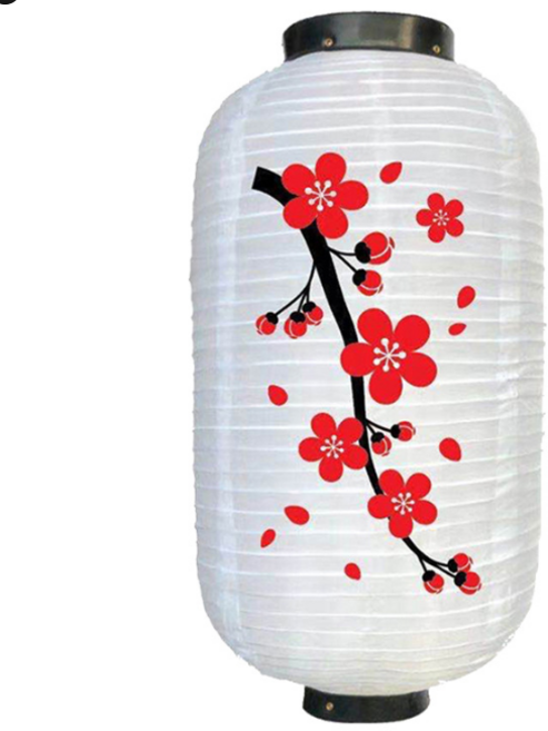 [조명포함]나나짱 이자카야 홍등 일식 홈포차 조명, 07매화(흰 배경)