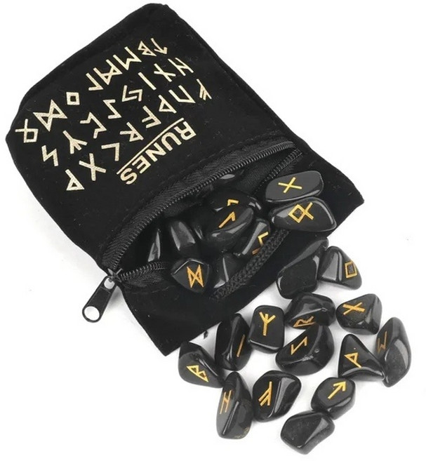 점술용 천연 룬스톤 불규칙 운세 룬 각인 치유석 에너지 스톤 25개 세트 문스톤 핑크석, 흑요석