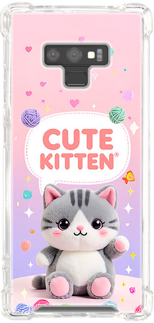큐트 애니멀 고양이 kitten 모서리쿠션 젤리 하드 이중구조 갤럭시 아이폰 핸드폰 케이스