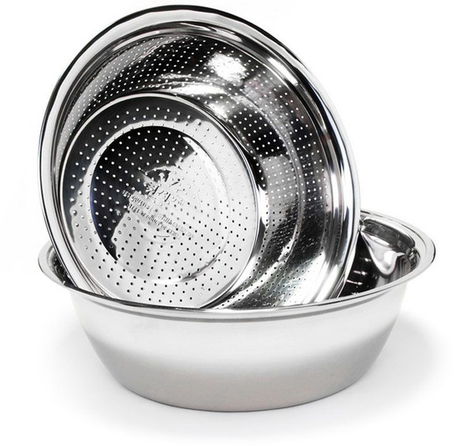 타공볼 퀸센스 멀티 바스켓 2종세트 믹싱볼 세트, 퀸센스 멀티 바스켓 2종세트 믹싱볼 세트 다라이