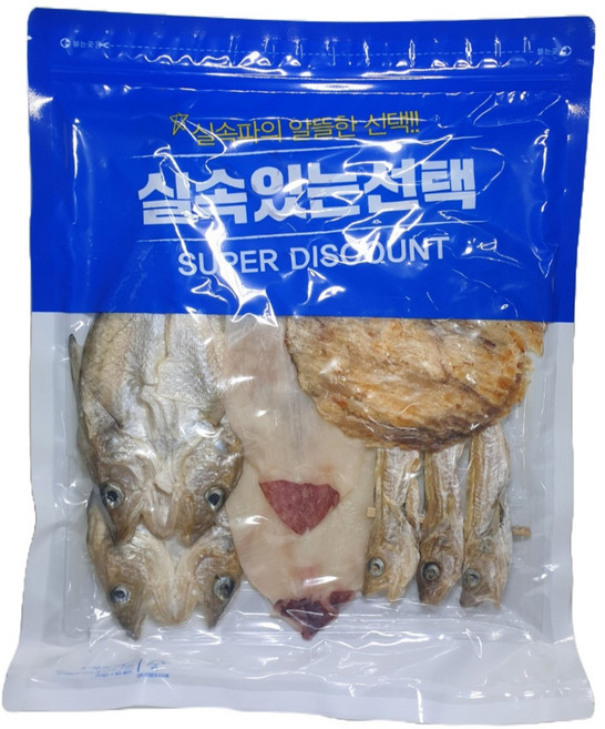프리미엄 늘푸른 모듬포 모듬안주 노래방 건어물세트(한치/아귀포/노가리/편대구) 4종