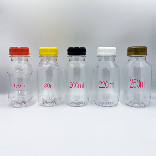 [보틀스] 150 180 200 220 250ml 미리 투명 페트병 플라스틱병 공병 PET병 소분병 작은병 소용량 미니병 국산(낱개), 150ml 미니(38파이), CU보라(38파이), 1개, 150ml