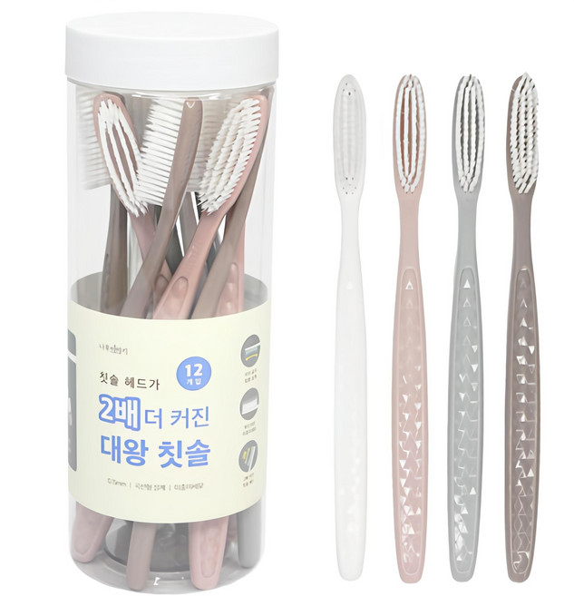 나무이야기 대왕 칫솔 세트, 12개입, 1세트