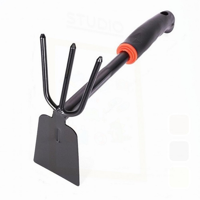 정원농기구 삼지창호미 화분가꾸기 흙파기 잡초제거 원예도구, 1개