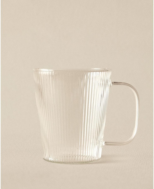 자라홈 브랜드관 라인 디자인 보로실리케이트 머그 44277210990, 투명, 10 x 10.5 x 10.3 cm