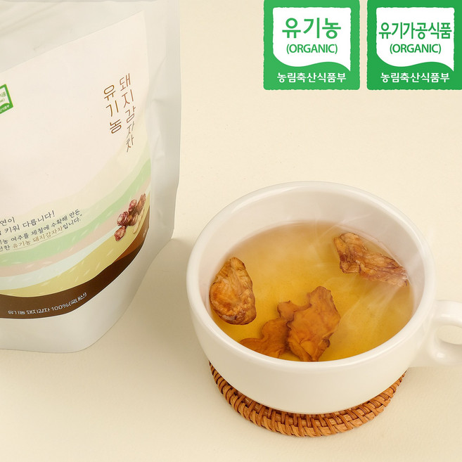 도연푸드 압력으로 볶은 유기농 돼지감자차 80g, 1개, 1개입