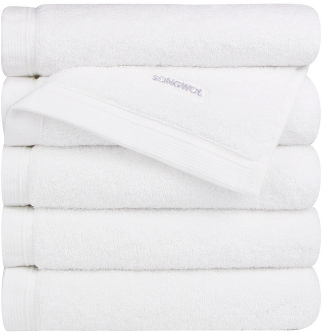 송월타월 컴포트 그라운드 200g 40수 코마사, 화이트, 5개