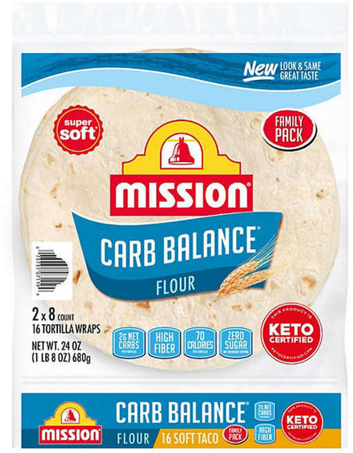 미션 제로 또띠아 16c, 1개, 680g