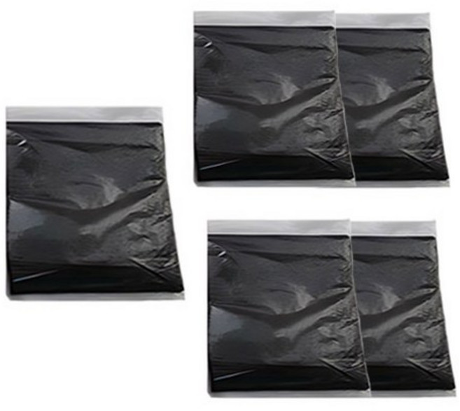 월드크린 분리수거 배접 비닐봉투 검정, 100L, 100개