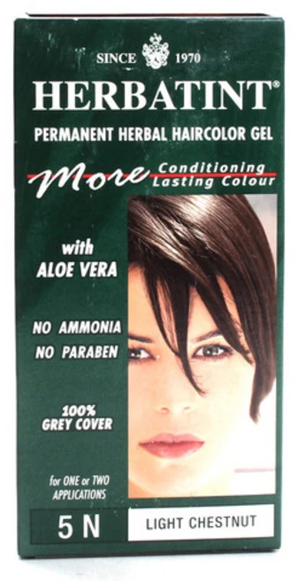 허버틴트 퍼머넌트 헤어컬러 젤 135ml, 5N, 1개 - 쿠팡