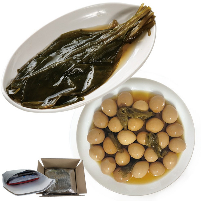 선미식가 국내산 100% 꽈리고추 메추리알 장조림 1kg + 국내생산 명이나물 장아찌 1kg, 1세트