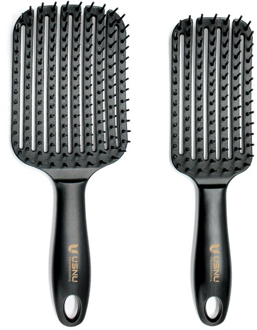 어스엔유 올인원 디탱글 브러쉬, 1개, 블랙