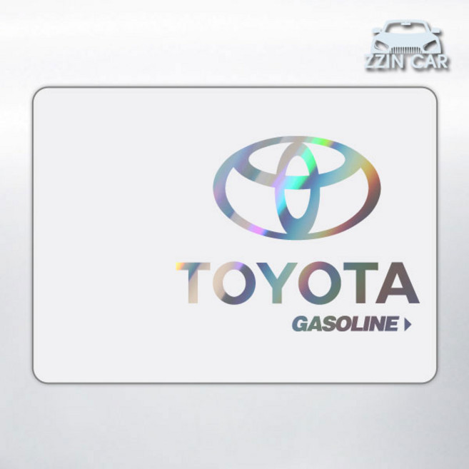 찐카 도요타 주유구 데칼스티커 ZCGDC-02, 1개, 디젤