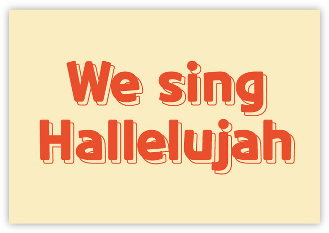 성경맛집 말씀 메세지 스티커 20매, 1. We sing hallelujah, 1개