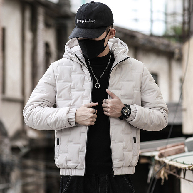 Izeriel 겨울 남성 캐주얼 보온 패딩 점퍼 빅사이즈 후드 방한 아우터 트렌디 코트 포근한 데일리룩 캐주얼 캠퍼스룩 겨울 점퍼 남성 패션 아우터
