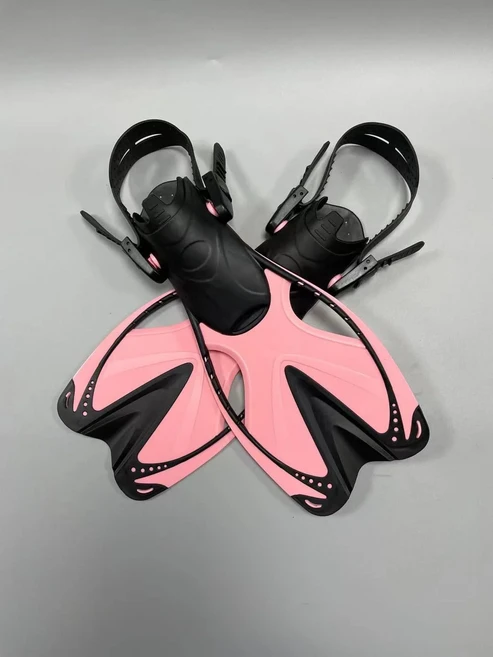 스노클 지느러미 수영 오리발 짧은 다이빙 개구리 신발 오리 웹 조절 가능한 실리콘 여행 사이즈 오픈, [03] L/ XL, 02 Yellow_03 L/ XL