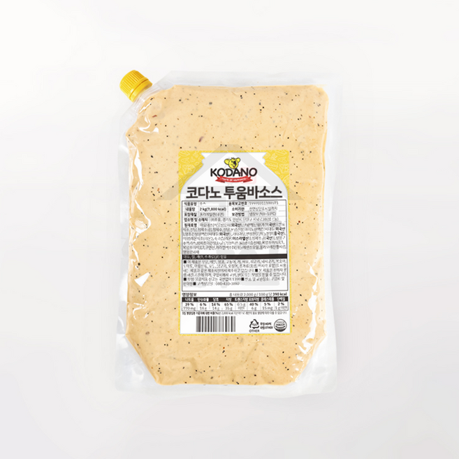 코다노 투움바소스 2KG 크림파스타소스, 1개
