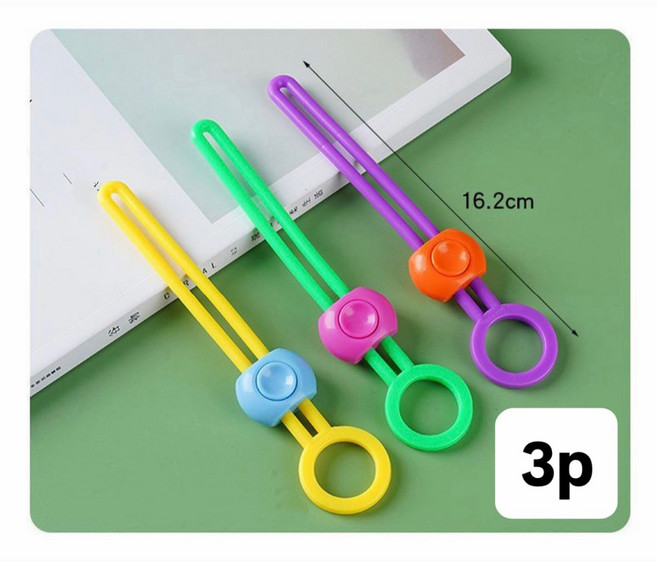 다용도 다회용 밀봉 고정 주방 스트랩, 3개, 혼합색상