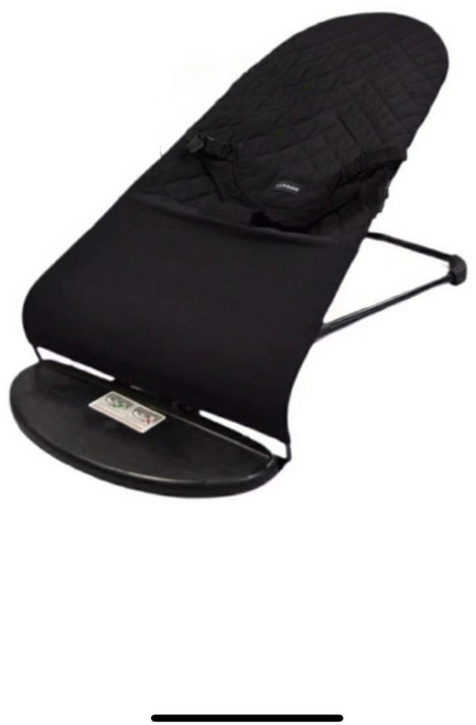 DIU 嬰兒搖搖椅哄娃哄寶寶哄睡搖籃躺椅可摺疊可調節搖搖椅安撫椅, 1件, 黑色菱形款:如圖