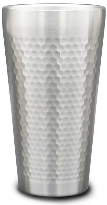 1+1 [YS리빙] 이중진공 304 스텐컵 2P 세트, 허니큐브 550ml