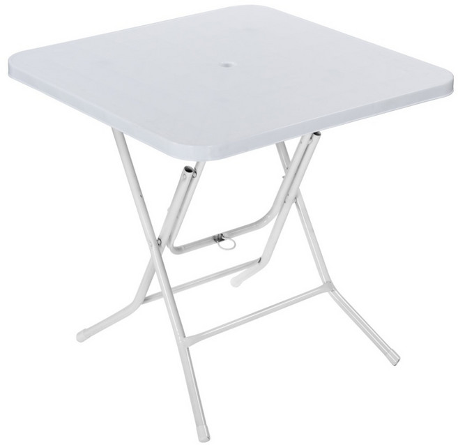 플라스틱테이블 사각테이블 야외테이블 편의점 포장마차 간이 접이식, 화이트