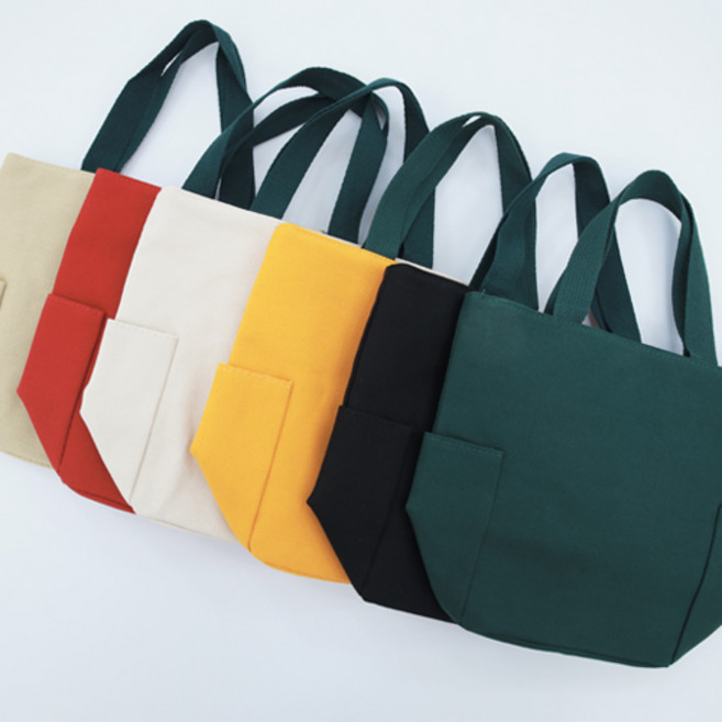 캔버스 미니 여성 손가방 키링