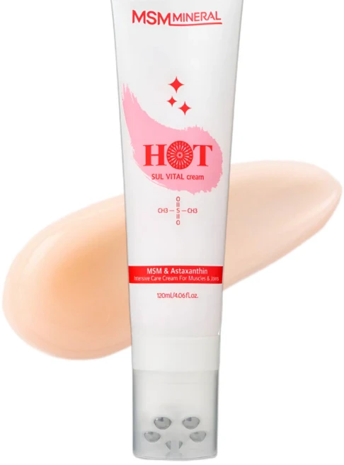 설바이탈 마사지볼 마사지 크림 헬스 스포츠 리커버리 식이유황 MSM HOT 크림, 1개 - 쿠팡
