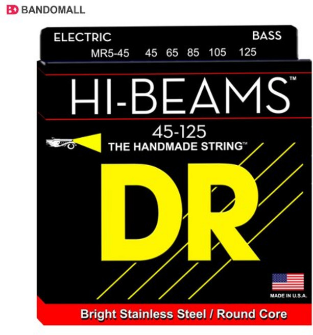 DR 베이스기타줄 5현 하이빔 Hi beam 45-125, 1개