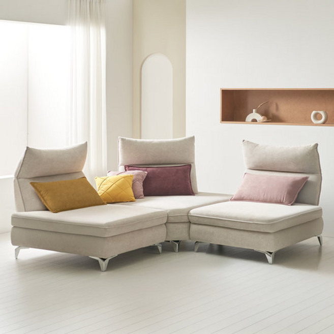 서광퍼니처 가이아 아쿠아텍스 패브릭 스윙 모듈 미니 코너 4인용 거실 소파 sk, 고이스2코너_연그레이