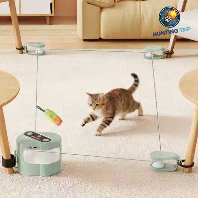 어반잇 고양이 자동 줄 장난감, 1개, 그린