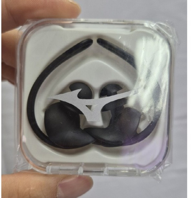 미즈노 수영 귀마개 이어플러그 블랙 수경 연결고리 세트, 1개