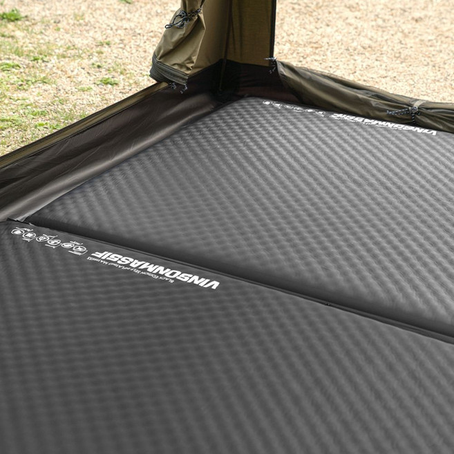 [백화점 정품] 빈슨메시프 초경량 에어 캠핑 매트 [비밀특가] 자충 시그니처 5T(5cm) 더블 2인용, 01.패턴 자충매트 시그니처 8T 싱글, 인디언