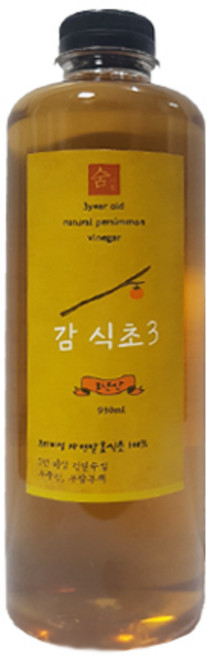 숨초 항아리 숙성 천연 발효 감식초 3년산 930ml, 1개