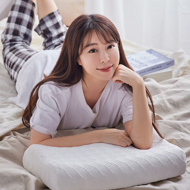 폼폼팩토리 푹슬립 메모리폼베개 텐셀 커버 분리형 속커버 방수 편안한 경추베개 수면베개, 텐셀화이트, 1개, 푹~슬립 메모리폼 베개