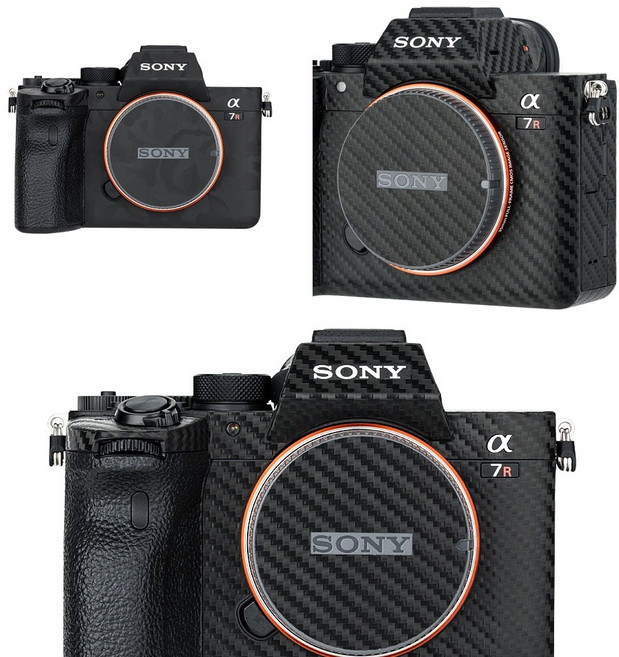 [JJC] 소니 A7R4 R4A 카메라 스킨 스크래치 보호 필름, A7R4 카본 블랙, 1개