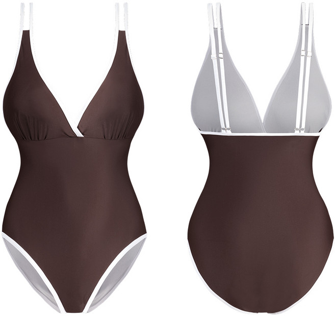 모노소울 체형커버 민트초코 모노키니, M ( A - E 컵 44 -55까지 ), 브라운