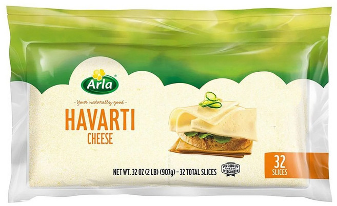 코스트코 ARLA 알라 하바티 슬라이스 치즈 907g (미국) 32 SLICES, 1개