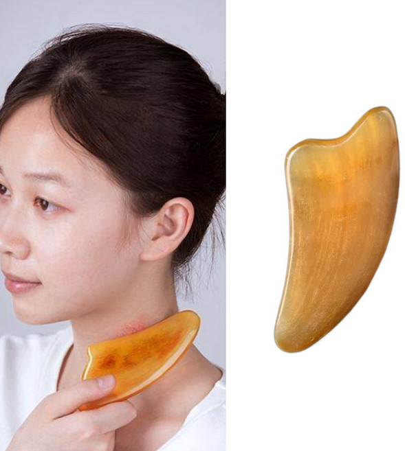 예삐스토어 얼굴 물소뿔 백각 삼각 바디 페이스 마사지 괄사 스틱, 1type, 1개, 1type