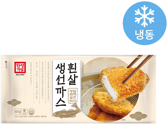 한성 흰살생선까스, 1개, 600g