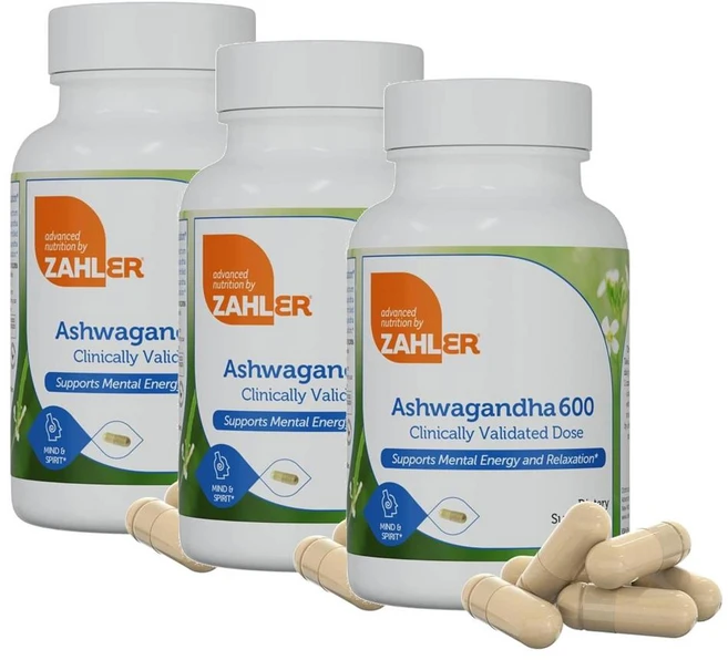 자일러 아슈와간다 600mg 캡슐 Zahler Ashwagandha, 3개, 60정 - 쿠팡