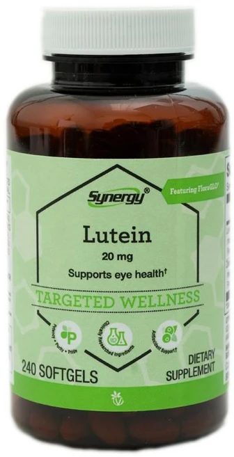 비타코스트 시너지 루테인 위드 제아잔틴 FloraGLO 20mg 소프트젤 Vitacost Synergy Lutein with Zeaxanthin, 240정, 1개 - 쿠팡