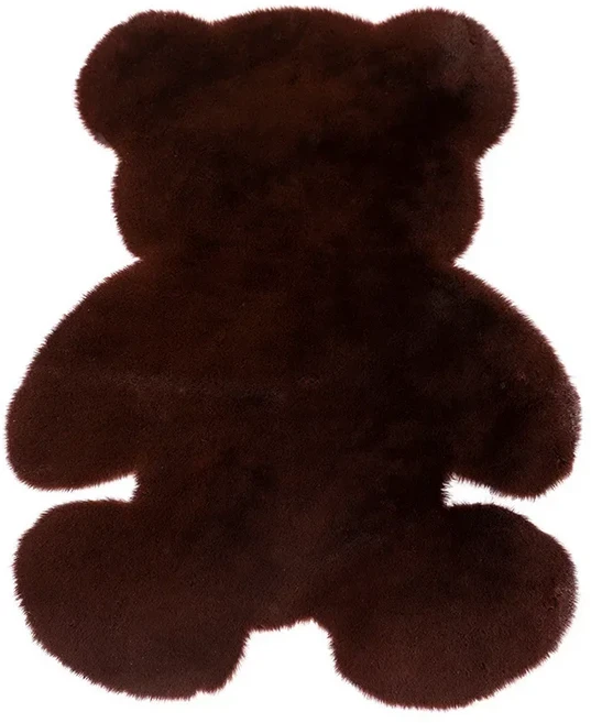 쿠쿠스토어 슈퍼 부드러운 귀여운 곰 모양의 카펫 침실 옆 미끄럼 방지 발 매트 홈 장식, 03 0x80cm, 09 Coffee