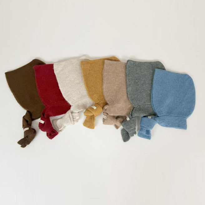 유아 노트 바라클라바 목도리 모자