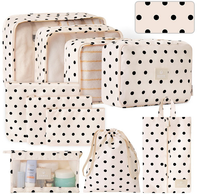 랑고 올인원 여행용 패턴 파우치 10종 8종 세트