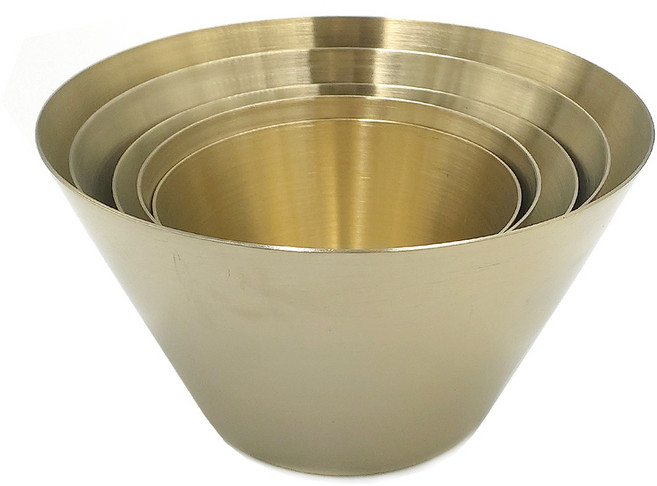 리빙아트 티타늄 높은 샐러드볼 4호 (16cm) 스텐 그릇, 본상품선택, 쿠팡 본상품선택, 1개