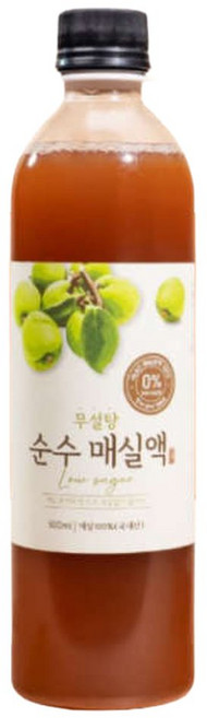무설탕 매실원액 매실액 1개 매실 엑기스 액기스, 500ml