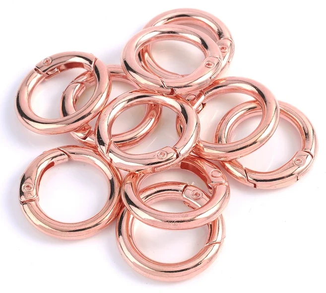 20 25 28 분할 보석 금속 만들기 가방 클립 반지 게이트 라운드 48MM 33 40 커넥터 CARABINER 35 체인 스프링